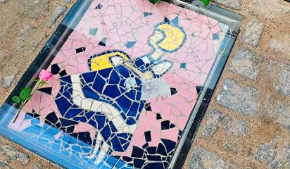 Irmaflisen sikret bag hrdet glas