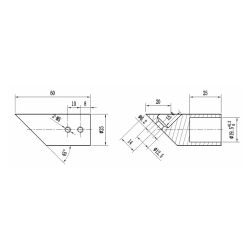 Stabiliseringsstangs st gaffel til skrvg rund 19