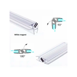 Magnetliste hvid 90/180 g til 10mm glas