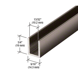 U-profiler 14*19mm, 2,41 meter