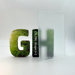 Rundt glas, 6mm Hrdet glas med poleret kanter