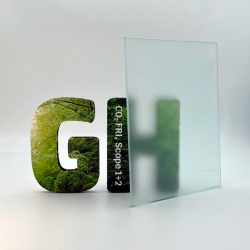 Rundt glas, 4mm Hrdet glas med poleret kant