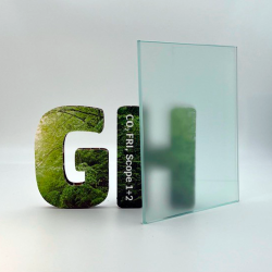 Rundt glas, 6mm Hrdet glas med poleret kanter