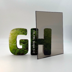 Rundt glas, 6mm Hrdet glas med poleret kanter