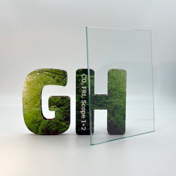 Rundt glas, 4mm Hrdet glas med poleret kant