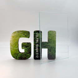 Rundt glas, 4mm Hrdet glas med poleret kant