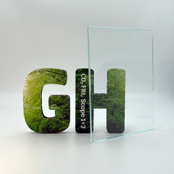 Rundt glas, 6mm Hrdet glas med poleret kanter