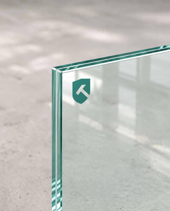 H�rdet Lamineret Glas