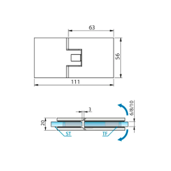 Pauli 8182 glas/glas 180 grader