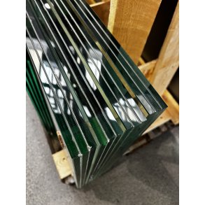 33,2 mm gulvglas med EVA folie 550 x 1250 mm