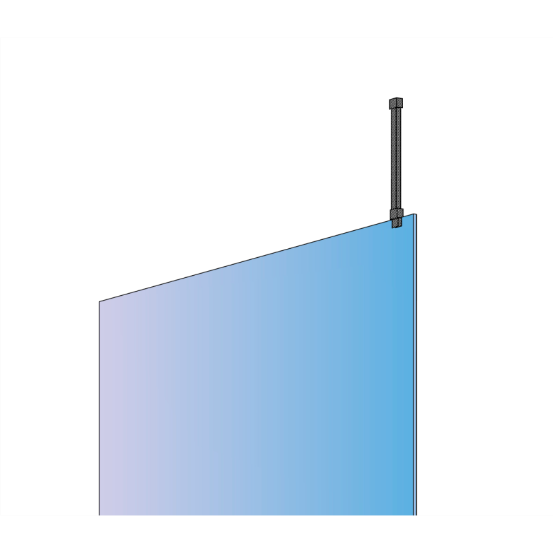 Stabiliseringsstang s�t gaffel til loft firkantet 